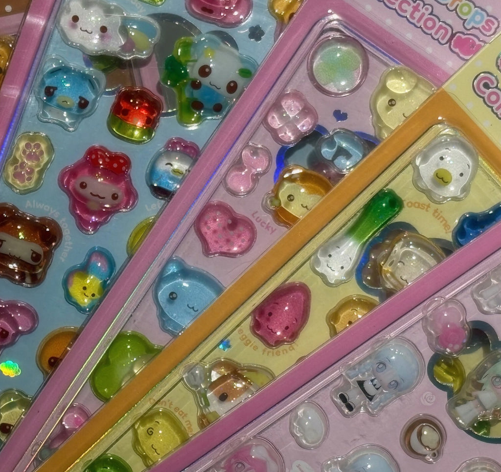 {Mering} Candy Drops Collection 3D Sticker Sheet