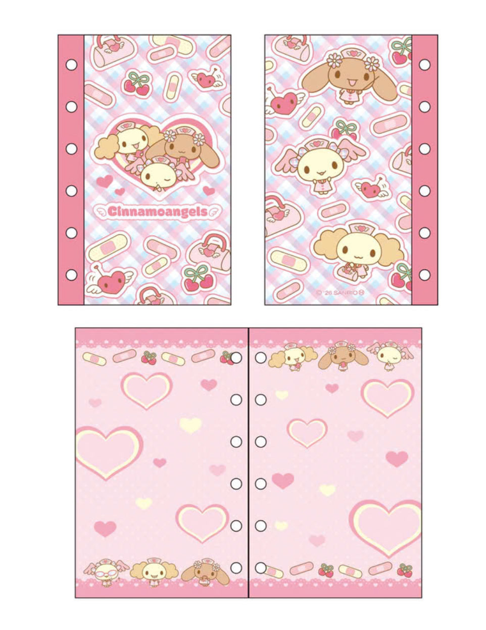 Sanrio CinnamonAngels x SPINNS Sticker Paper Refill