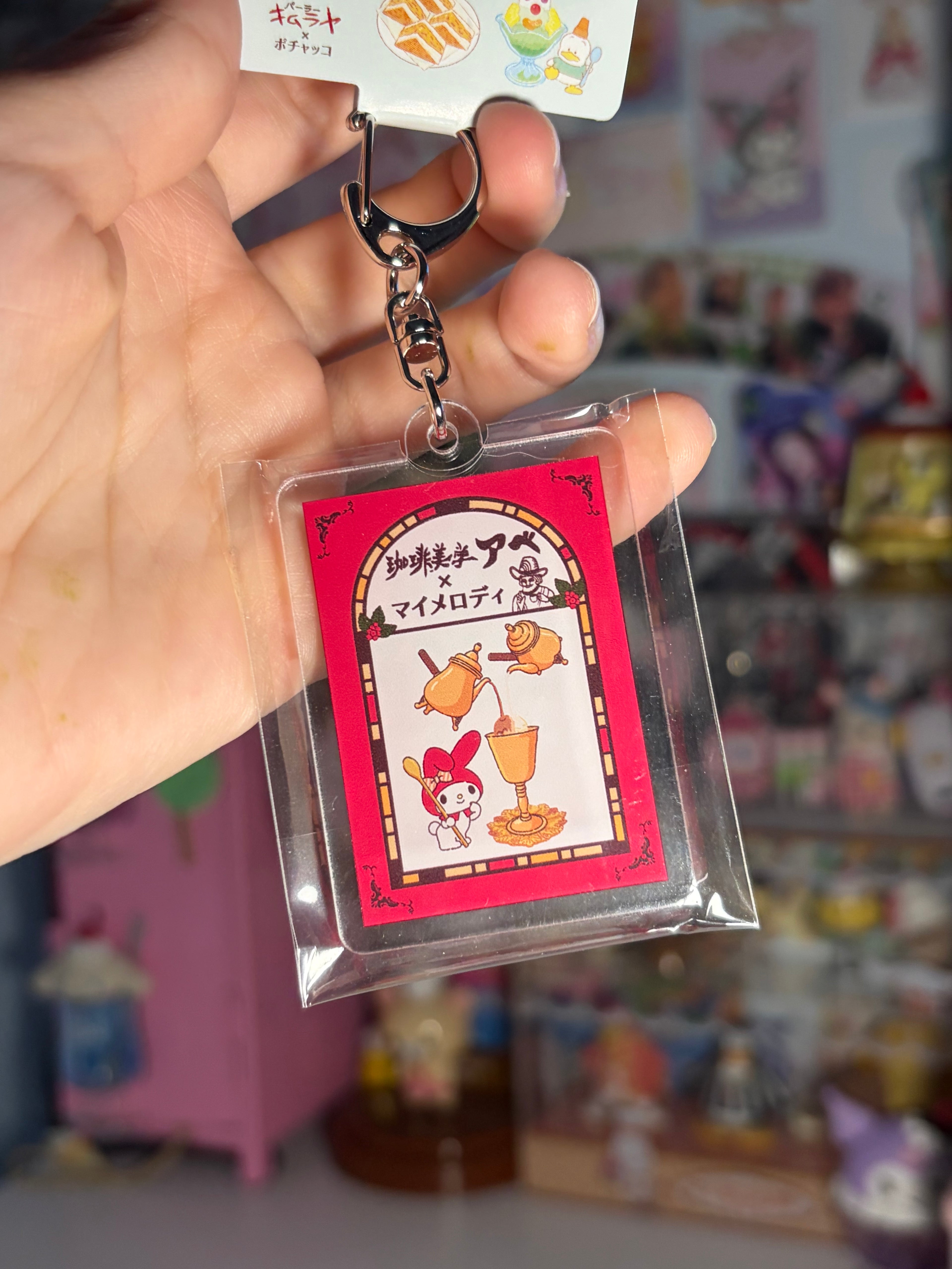Sanrio Cafe Acrylic Keychain (My Melody)
