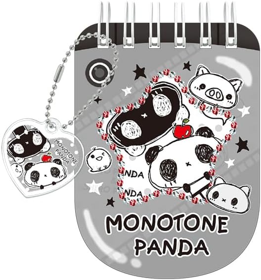 Heisei Retro Monotone Panda Phone Notepad