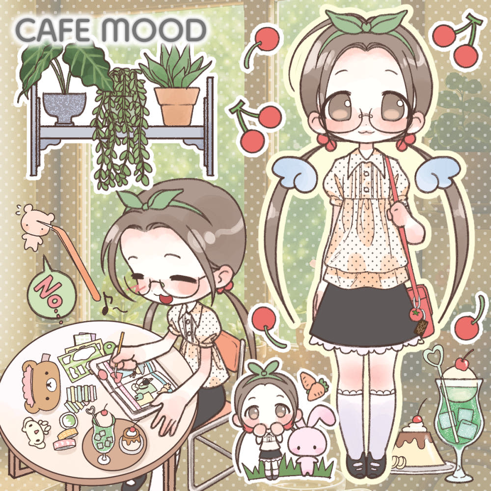 {Heez} Cafe Mood Sticker Sheet
