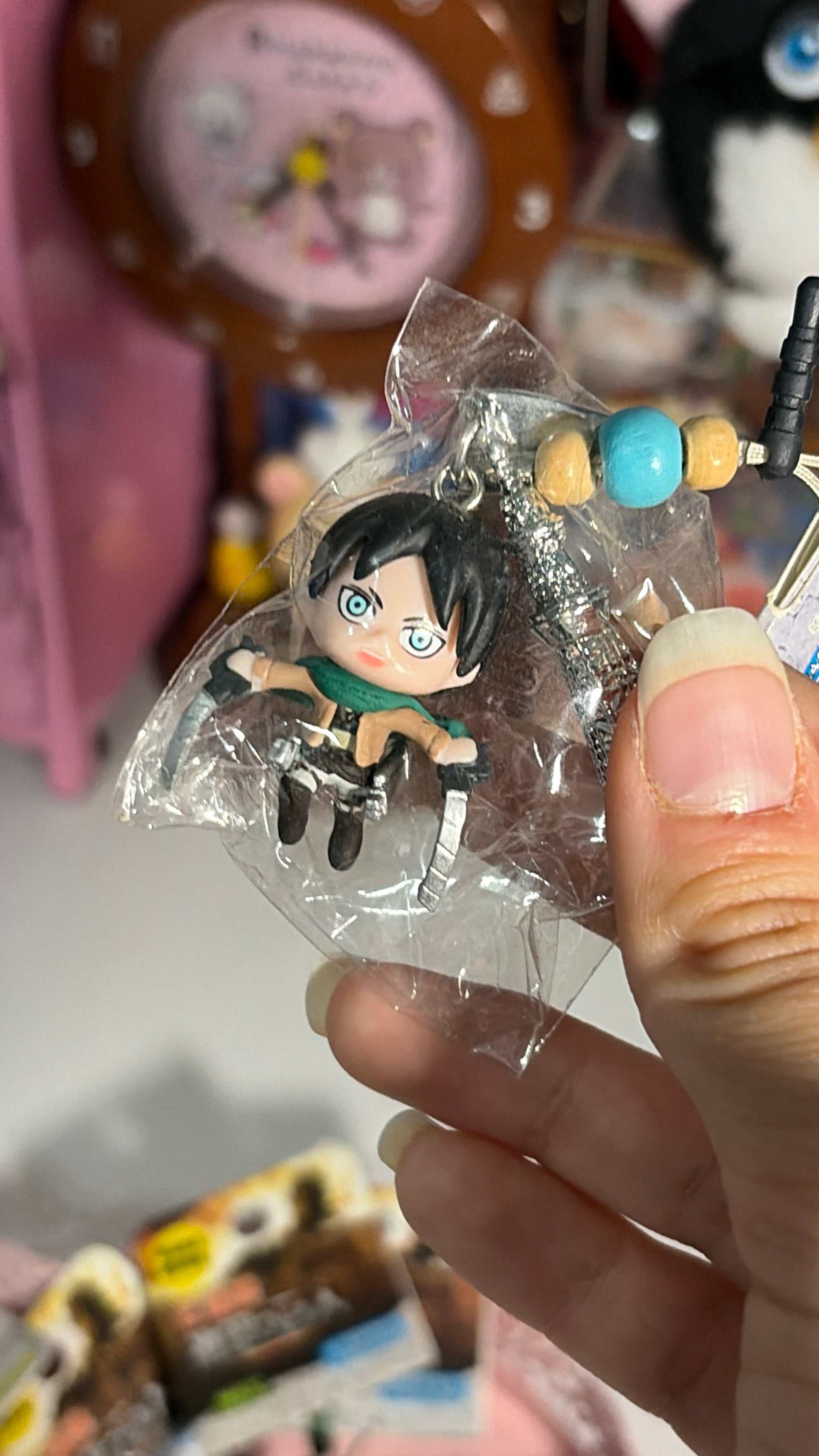 Attack on Titan Charms (Eren, Armin, Mikasa, and Levi)