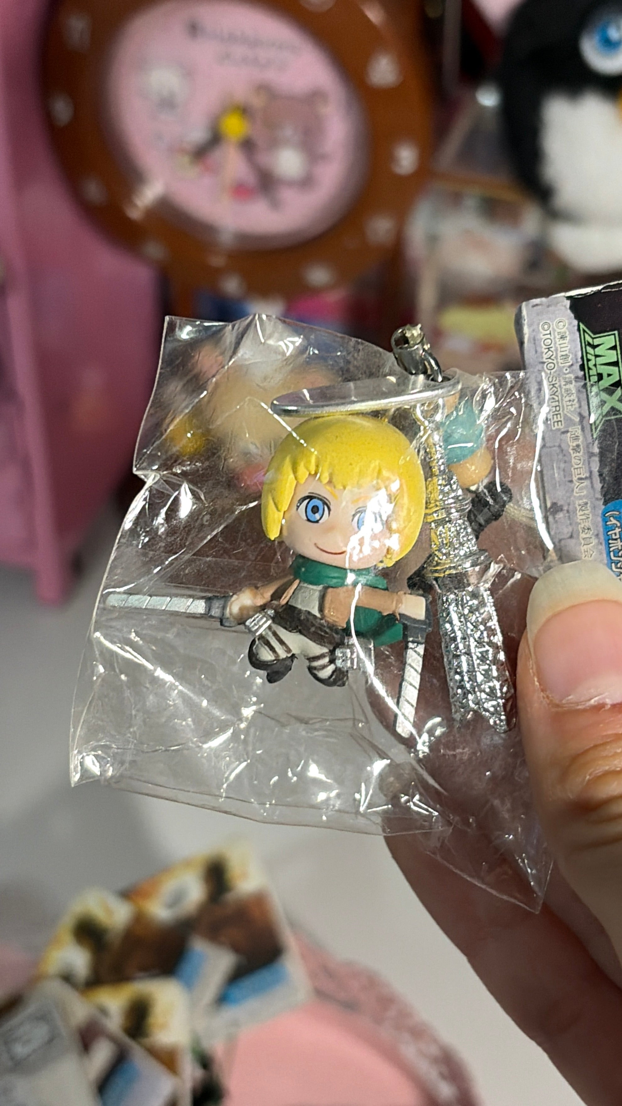 Attack on Titan Charms (Eren, Armin, Mikasa, and Levi)