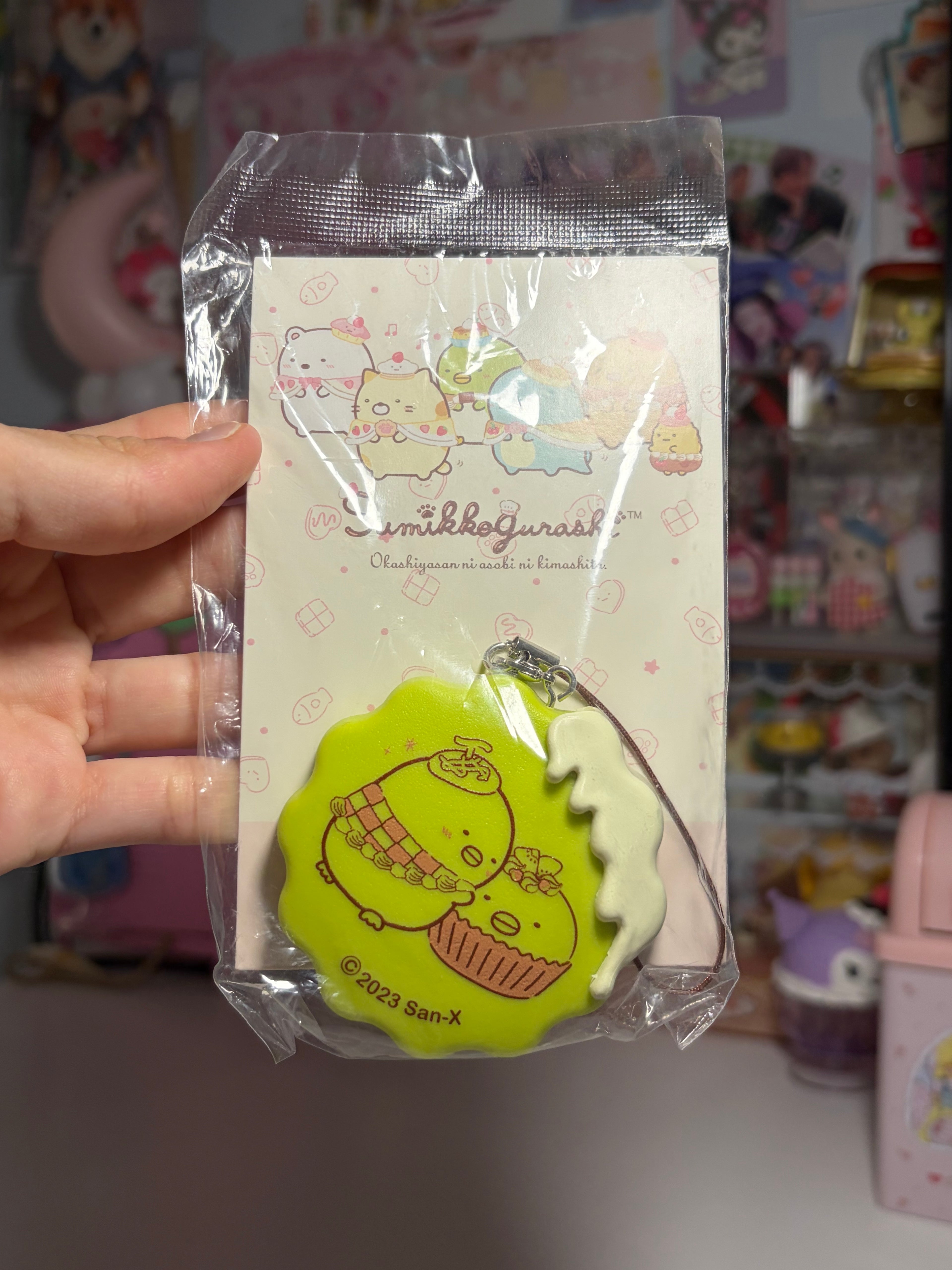 San-x Summiko Gurashi Biscuit Phone Charm (Penguin)