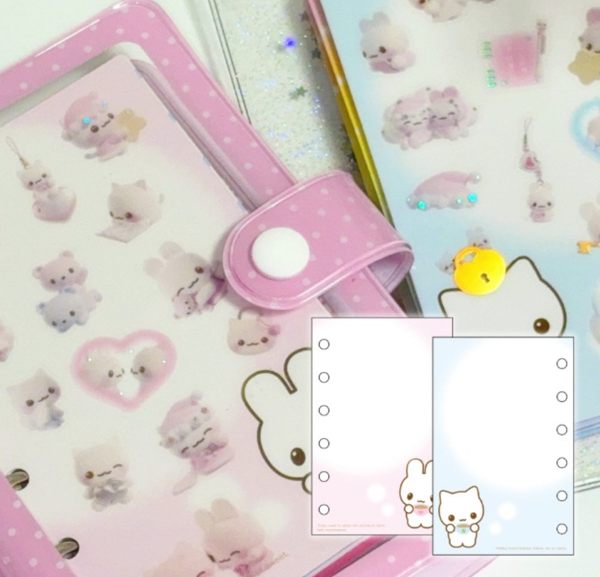 {Mering} Marshmellows Cocoa Time Reusable Sticker Paper Refill (10 Sheets)