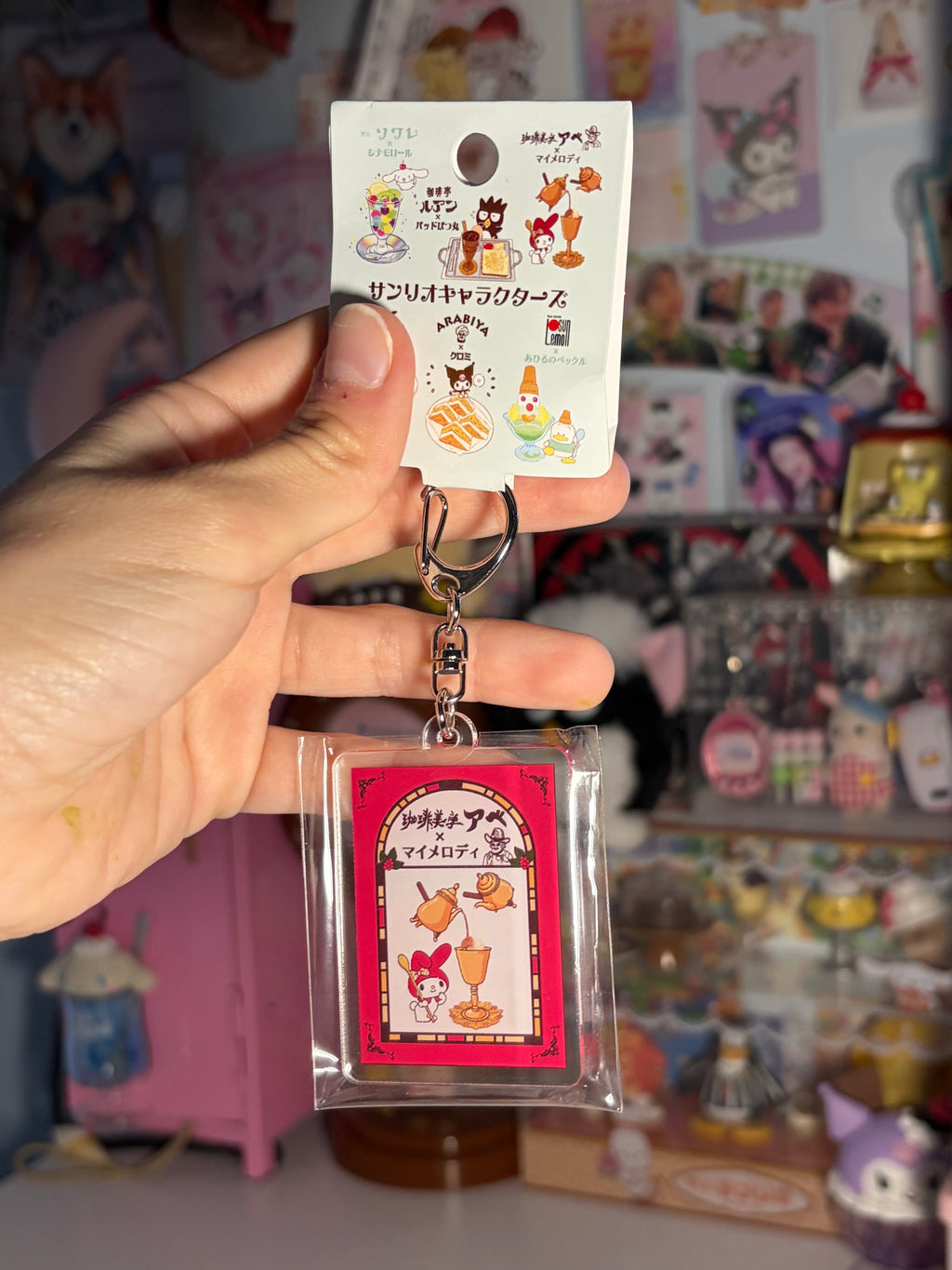 Sanrio Cafe Acrylic Keychain (My Melody)