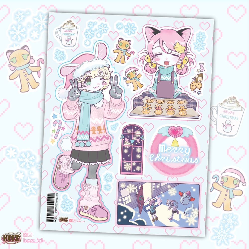 {Heez} Cute Shop Tour Sticker Sheet