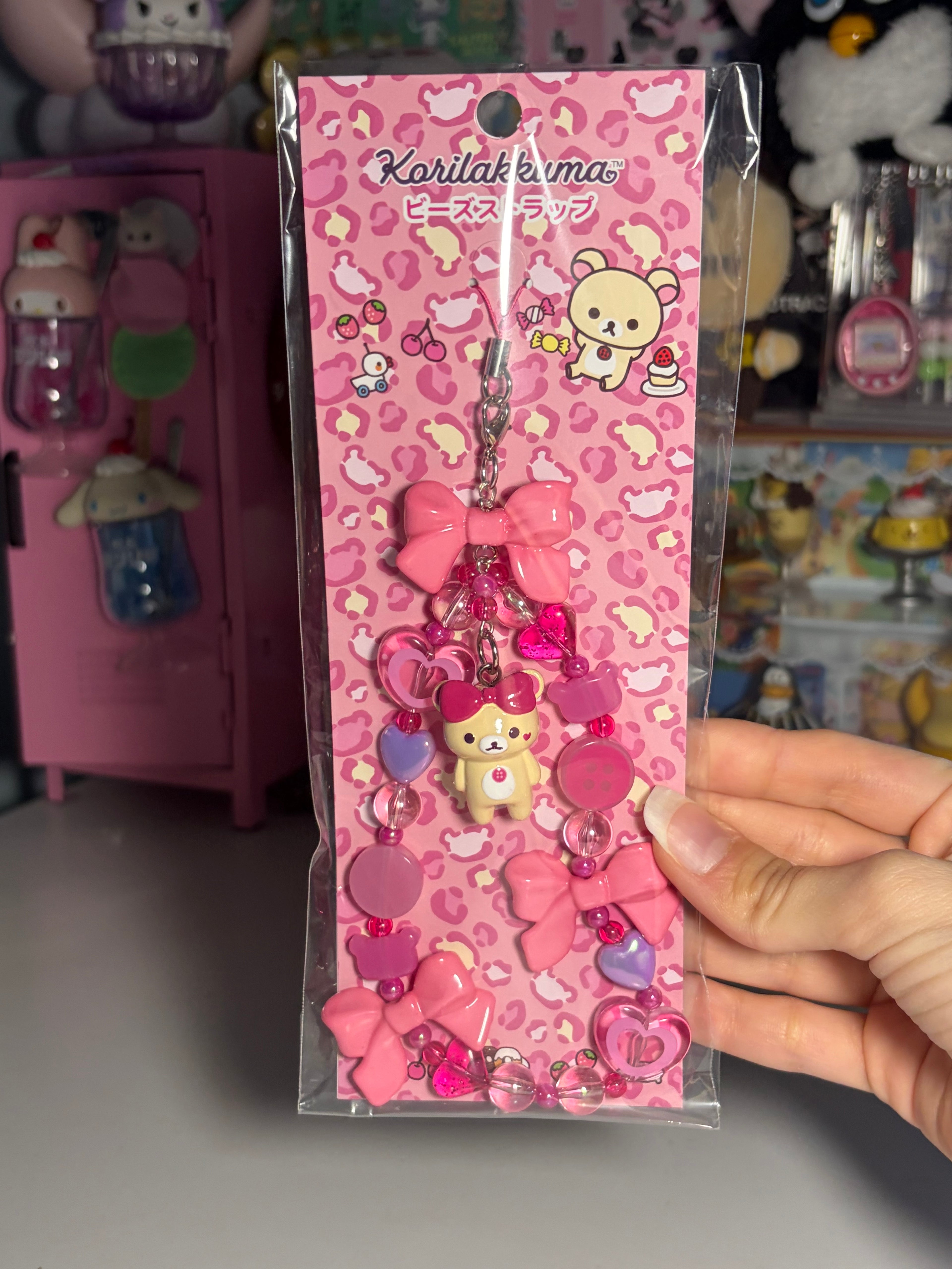 San-x Korilakkuma Gyaru Y2k Beads Phone Charm