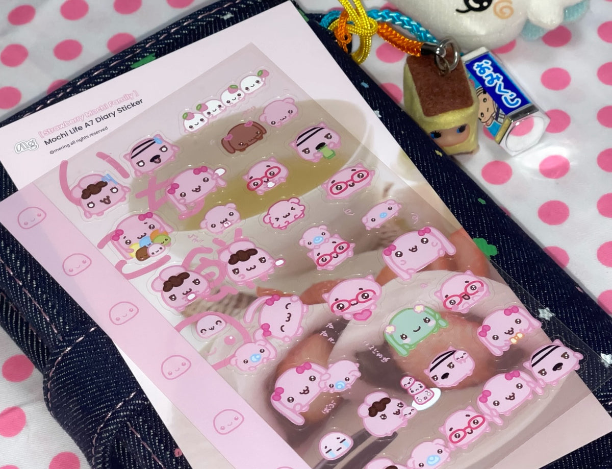 {Mering} Mochi Life Sticker Sheet
