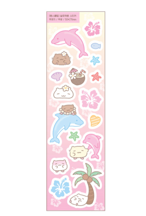 {Hamsclub}  Aloha Sticker Sheet
