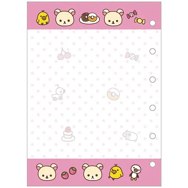 San-x Korilakkuma Sticker Book Binder - 6 hole
