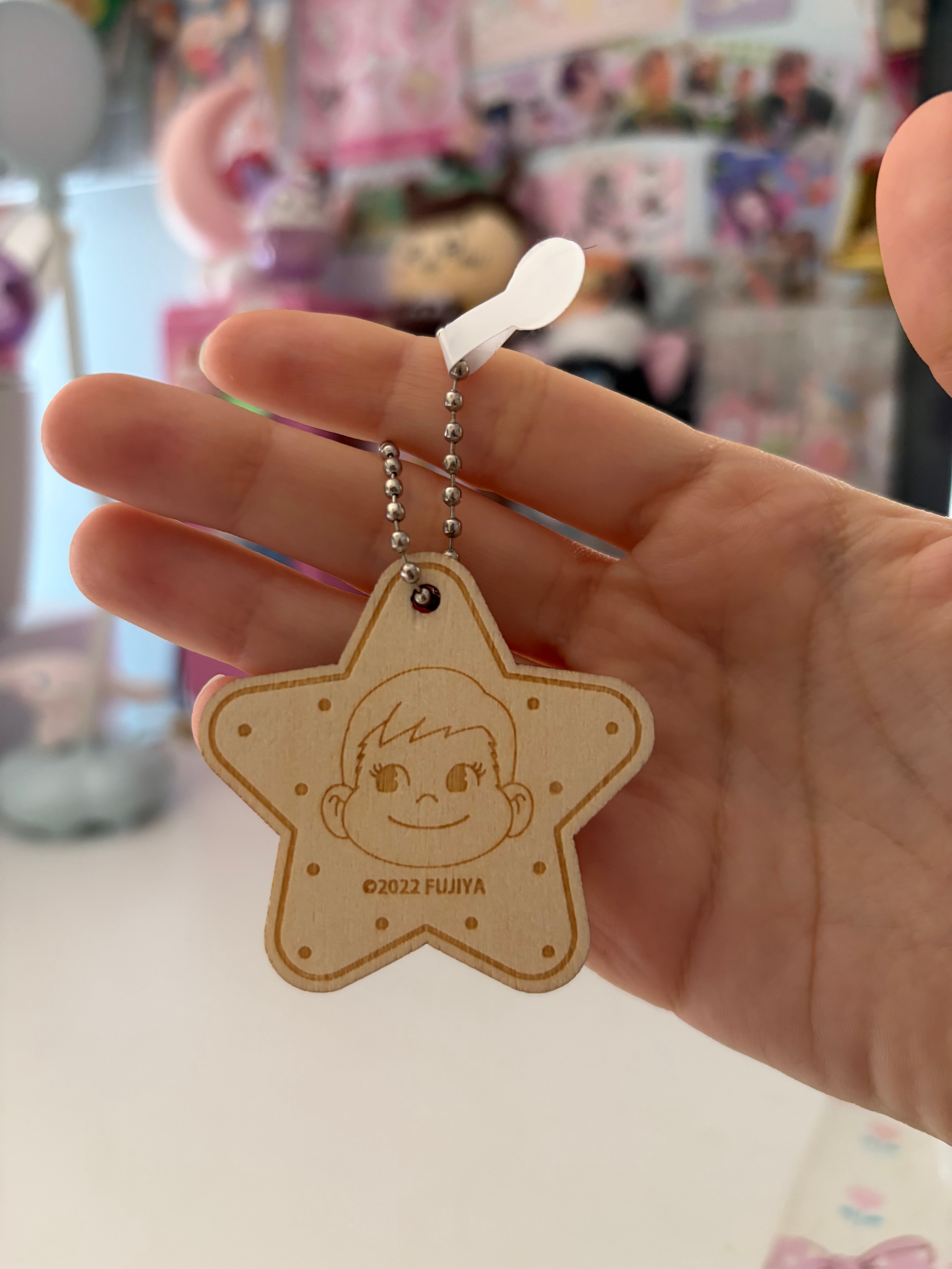 Gashapon - Peko Chan Biscuit Wooden Keychain