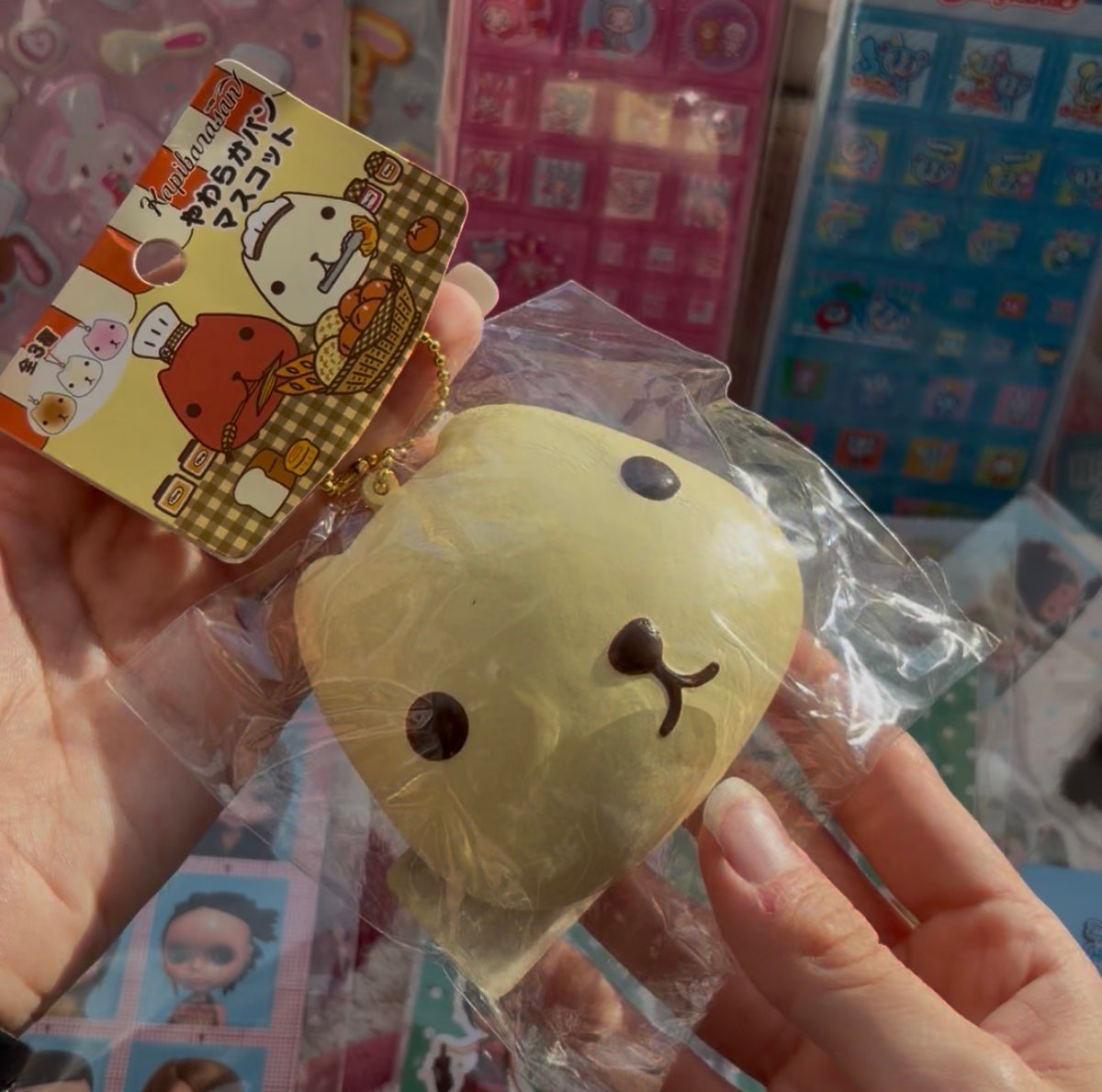 {San-x} Kapibara-san Cafe Vintage Squishy Keychains