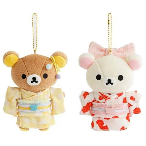 Rilakkuma Kimono Plush Keychain